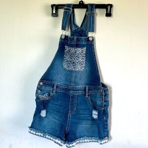 Jordache•Youth Girls Denim Jean Jumpsuit Size Large 14-16, EUC